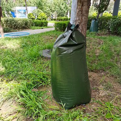 Riego de liberación lenta PE Bolsa de riego de árboles con alta dureza superficial 250-3500 gramos