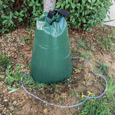 Bolsa de riego de liberación lenta con dos tuberías de drenaje 20 galones de PVC Bolsa de agua de árbol 500gm
