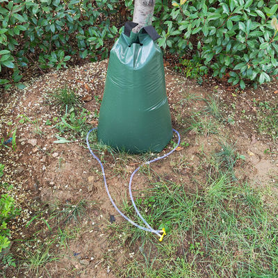 Bolsa de riego de liberación lenta con dos tuberías de drenaje 20 galones de PVC Bolsa de agua de árbol 500gm