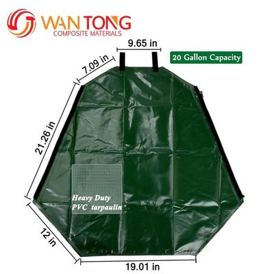 Bolsa de riego para árboles de liberación lenta al aire libre con PVC a prueba de UV Bolsa de riego de 20 galones de capacidad