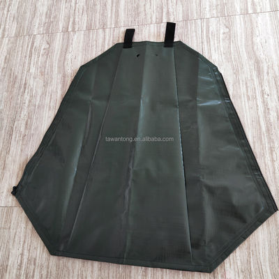 20 galones de liberación lenta PE verde oscuro PVC saco de riego de árboles para el riego eficaz