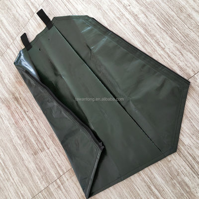 20 galones de liberación lenta PE verde oscuro PVC saco de riego de árboles para el riego eficaz